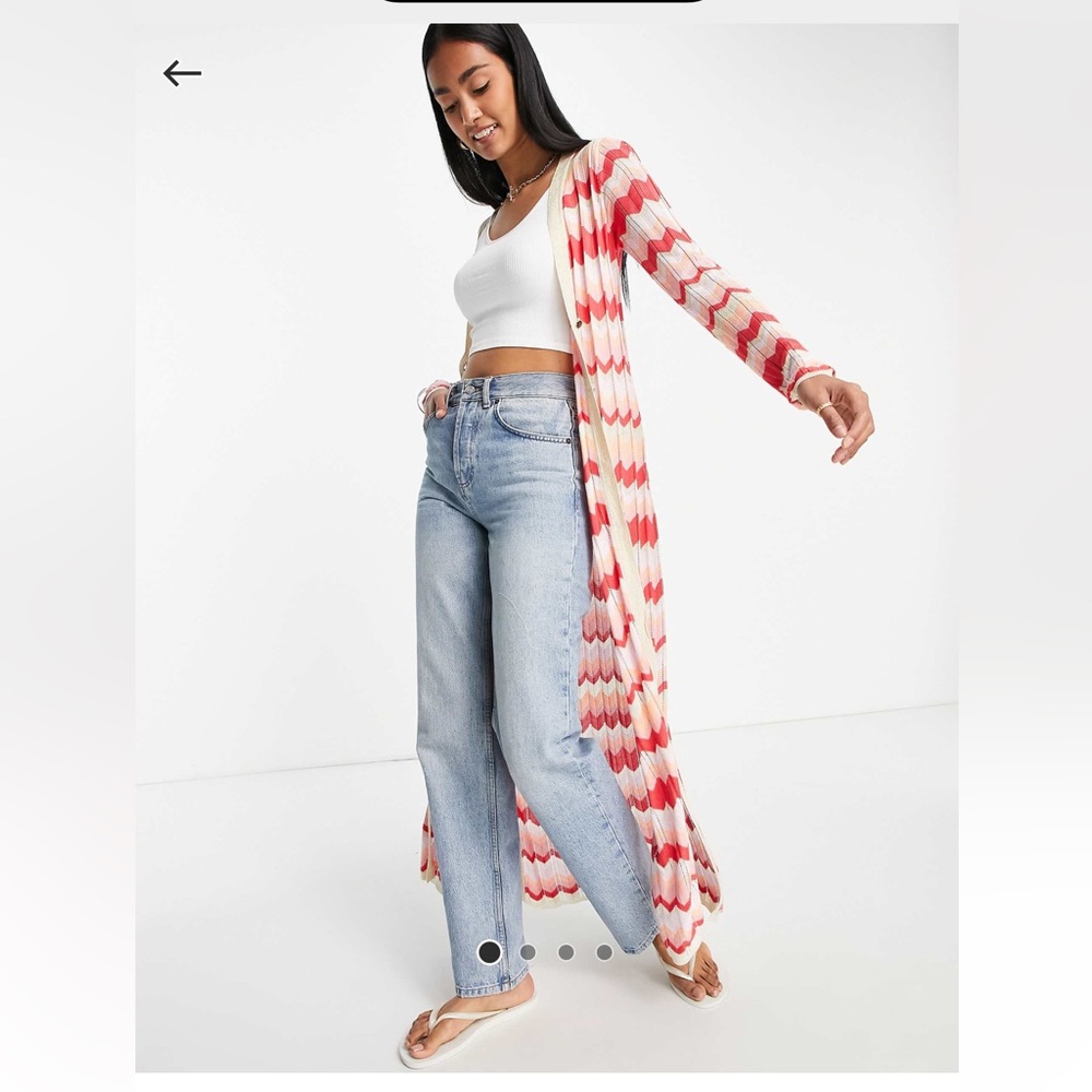 River Island chevron maxi cardigan
